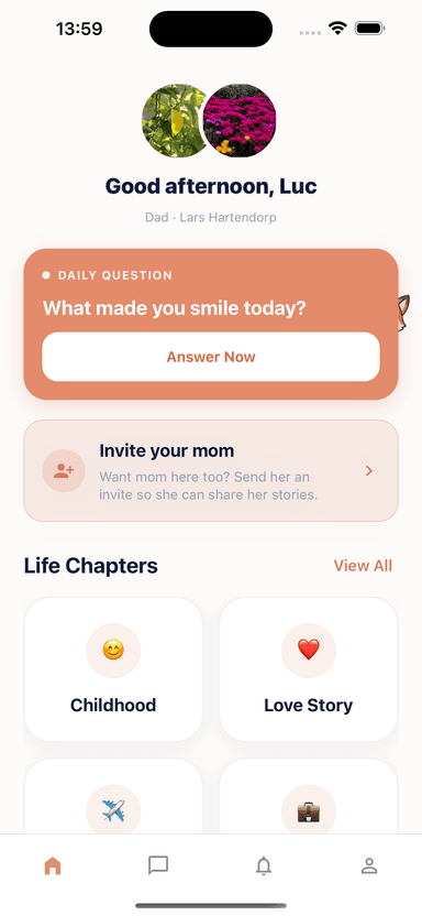 Home screen